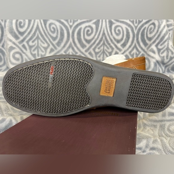 S39. NWT Johnston & Murphy Locklin Venetian TAN oiled Full Grain Leather⦠- Picture 7 of 9